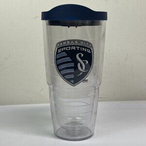 Tervis Sporting Kansas City 24oz Tumbler w/ matching blue lid Logo MLS Soccer